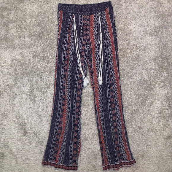 bebop blue & red capri pants size S - Picture 3 of 7